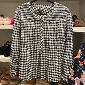 J Crew Gingham Top